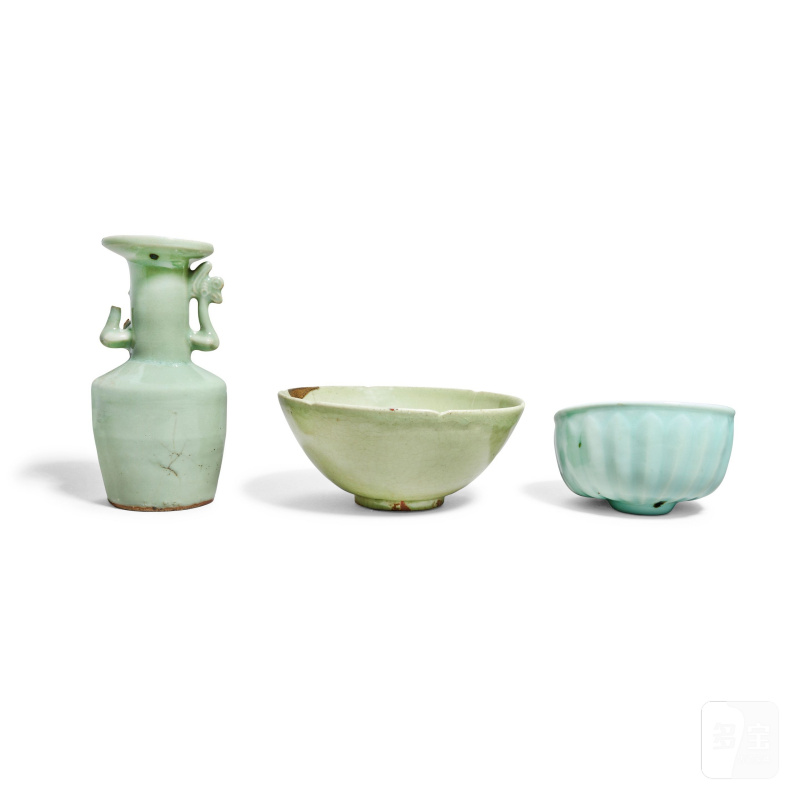 宋 青釉瓷器一組 | A GROUP OF CELADON-GLAZED WARES